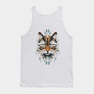 Cute Cat Illusion Design, Funny Cat Lover Gift Idea Tank Top